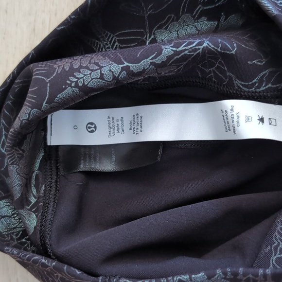 LULULEMON | Women's Black Iridescent Foil Wunder Under High-Rise 23" Leggings - Picture 9 of 9